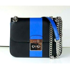 Michael Kors MK Sloan Editor Chain Shoulder Leather NWT